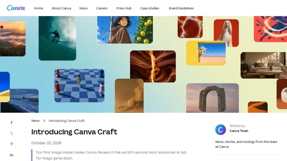 Canva Craft duyuru görseli