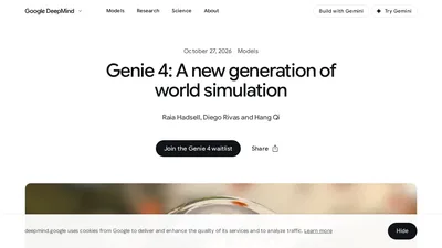 Google DeepMind Genie 4 duyuru görseli